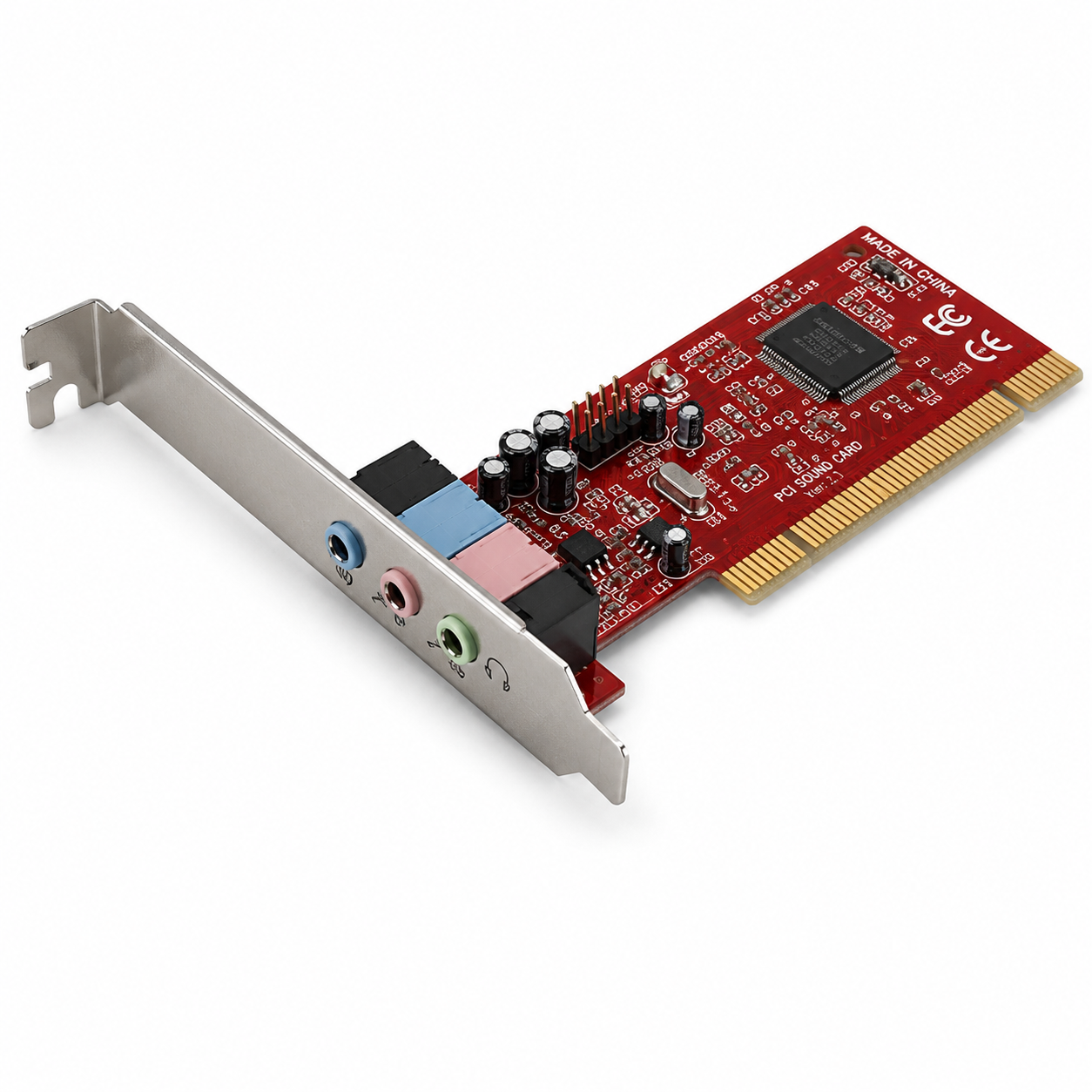 Enter PCI Sound Card | Internal Audio Card for Desktop PC | Multi-Channel Audio Expansion Card
