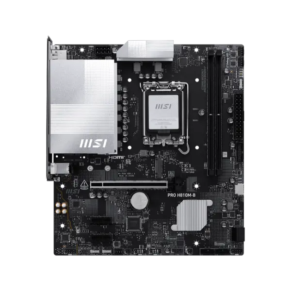 MSI PRO H810M-B mATX Intel DDR5 Motherboard with PCIe 5.0, 2.5G LAN & Type-C