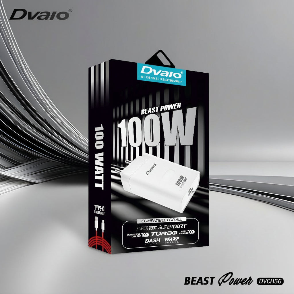 Dvaio | 100W Fast Charger | Beast Power | Universal Smartphones
