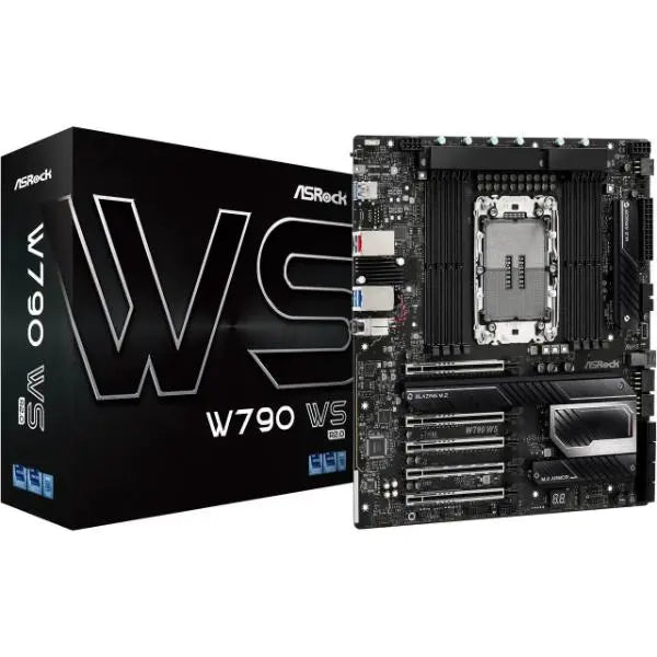 ASRock W790 WS R2.0 LGA4677 Workstation Motherboard – Intel W790 | DDR5 ECC | PCIe 5.0 | E-ATX