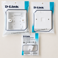 D-Link RJ45 CAT6E Network I/O Combo | Keystone Jack, Gang Box & Face Plate | 10 Sets