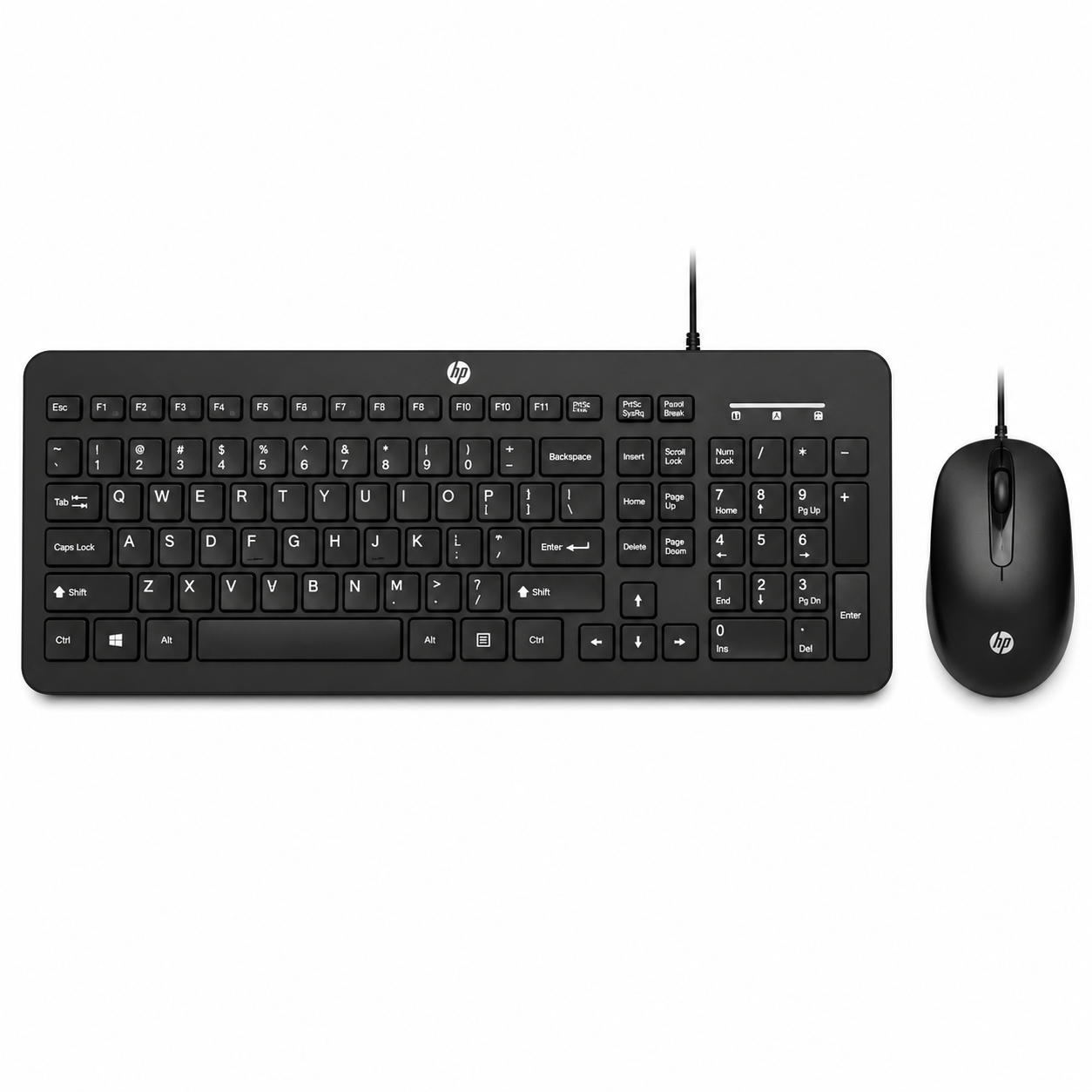 HP | Wired Keyboard Mouse Combo | KM160 | Universal Compatibility