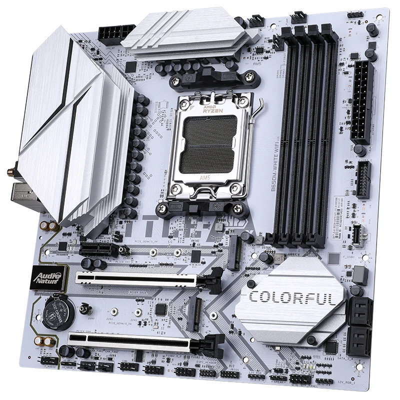 Colorful Battle-AX B650M-Plus WiFi V15 White DDR5 AMD AM5 mATX Motherboard