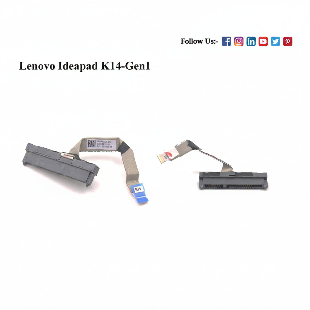 Lenovo Ideapad K14-Gen1 laptop keyboard flex cable on a white background