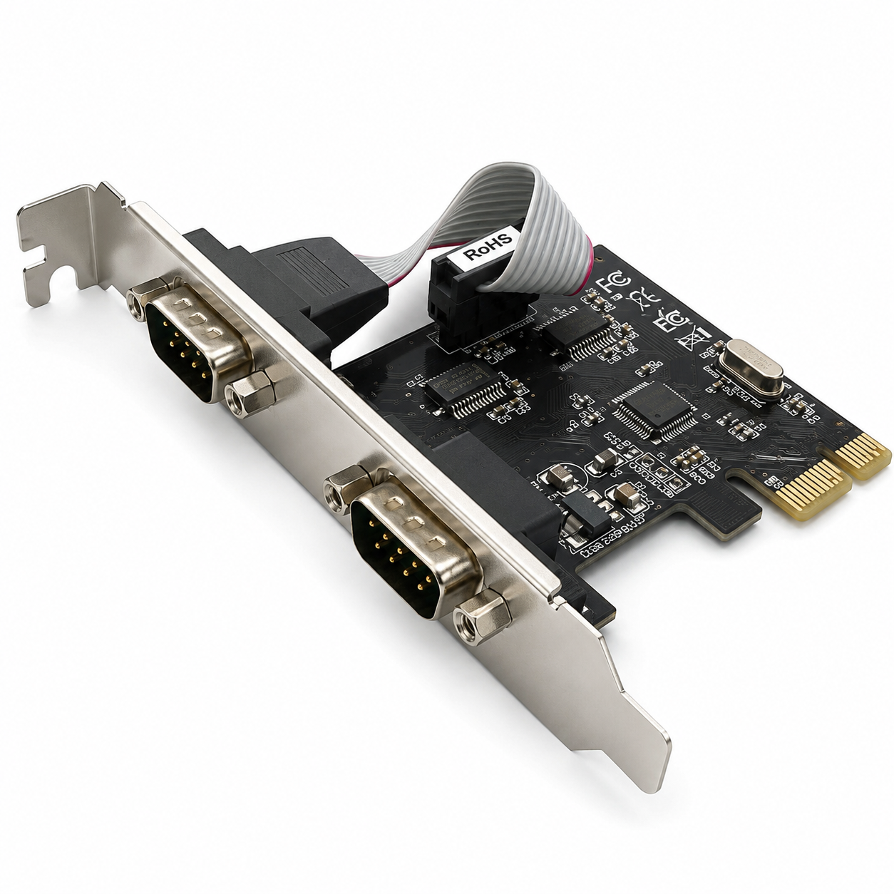 Enter PCI Express Serial Card | RS232 Serial Port Expansion Card | PCIe Serial Interface Adapter