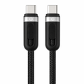 OOGE | Charging Cable | Rope 8 | 100W Fast Charging | Two black USB-C cables with metallic