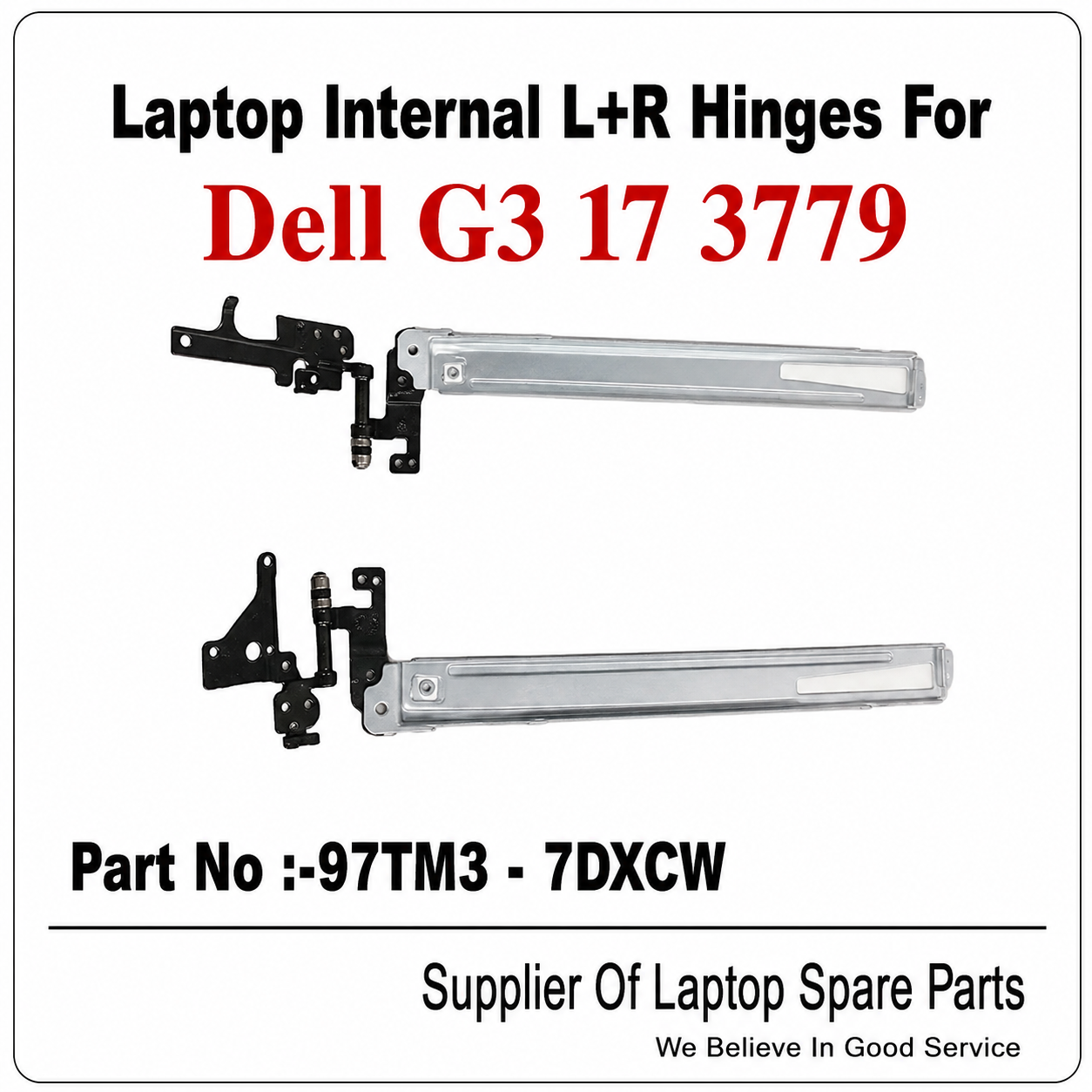 Dell | Laptop Hinges L+R | 97TM3-7DXCW | G3 17 3779