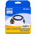 BAFO BF-812 Serial Cable | RS232 DB9 Serial Communication Cable | Data Transfer Cable for Industrial Devices