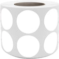True-Ally | 25mm Round Chromo Barcode Labels | 1" Diameter | 2-Up | 2000 Labels/Roll | White Self-Adhesive