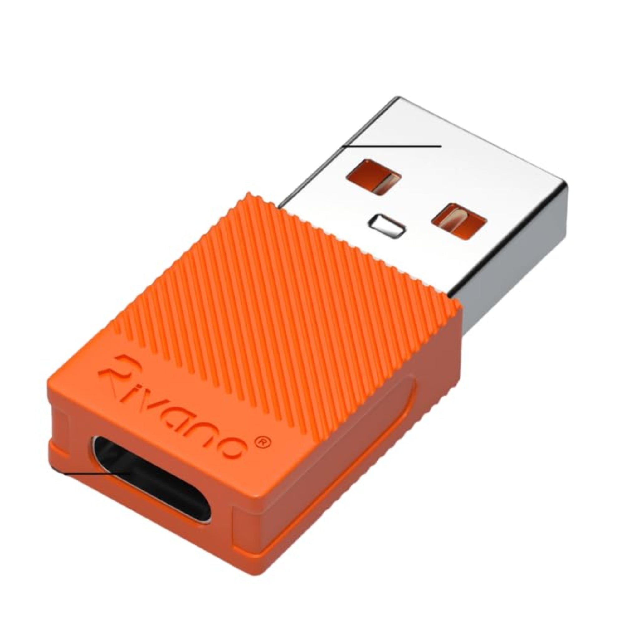 Rivano RN CB-64-A-PD USB-A to Type-C Converter | USB-C Fast Charging Adapter | USB Type-A to USB-C Connector
