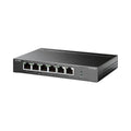 TP-Link | TL-SF1006P 6 Port Fast Ethernet PoE+ Switch | 4 PoE+ Ports | 67W | Plug & Play | Metal Desktop Switch