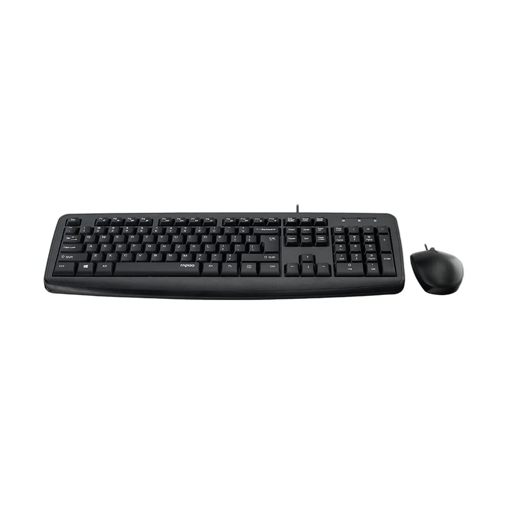 RAPOO | Wired Keyboard & Mouse Combo | NX1600 | USB Compatible