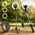 V01S Selfie Stick Tripod | Bluetooth Selfie Stick with Remote | Adjustable Mobile Tripod Stand