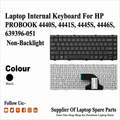 HP | Internal Keyboard Non-Backlit Black | 639396-051 | ProBook 4440S 4441S 4445S 4446S