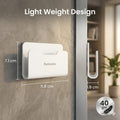Portronics Modesk 101 Wall Mount Mobile Holder | Adhesive Charging Stand | White