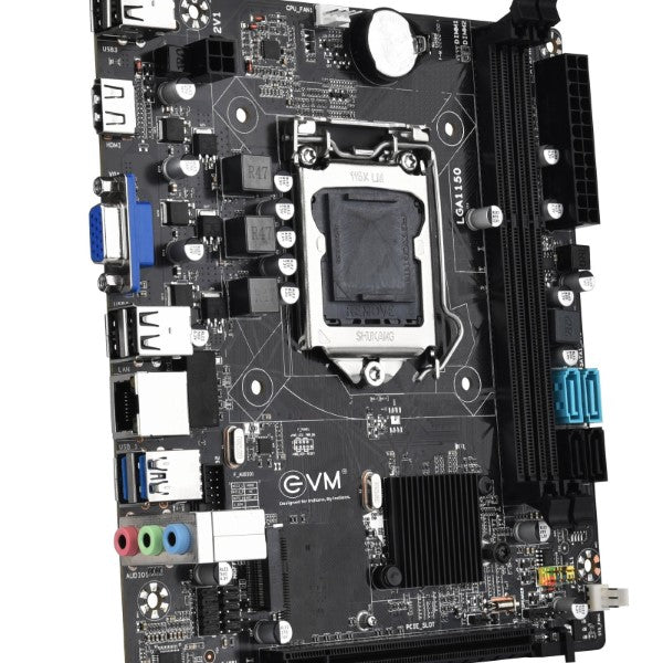 EVM H81JEL Intel H81 DDR3 mATX Motherboard with NVMe Slot (LGA1150)