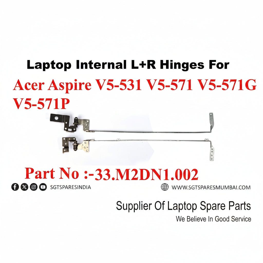 Acer | Laptop Hinges L+R | 33.M2DN1.002 | Aspire V5-531 V5-571 V5-571G V5-571P