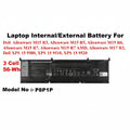 Dell | Internal Battery | P8P1P | Alienware M15 R3 R5 R6 R7 R7 AMD M17 R3 XPS 15 9500 9510 9520