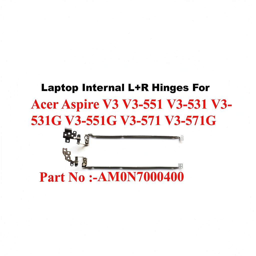 Acer | Laptop Hinges L+R | AM0N7000400 | Aspire V3-531 V3-551 V3-571 V3-531G V3-551G V3-571G