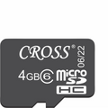 Cross 4GB MicroSD Memory Card | Mobile Storage Card | Secure Digital Flash Memory Card