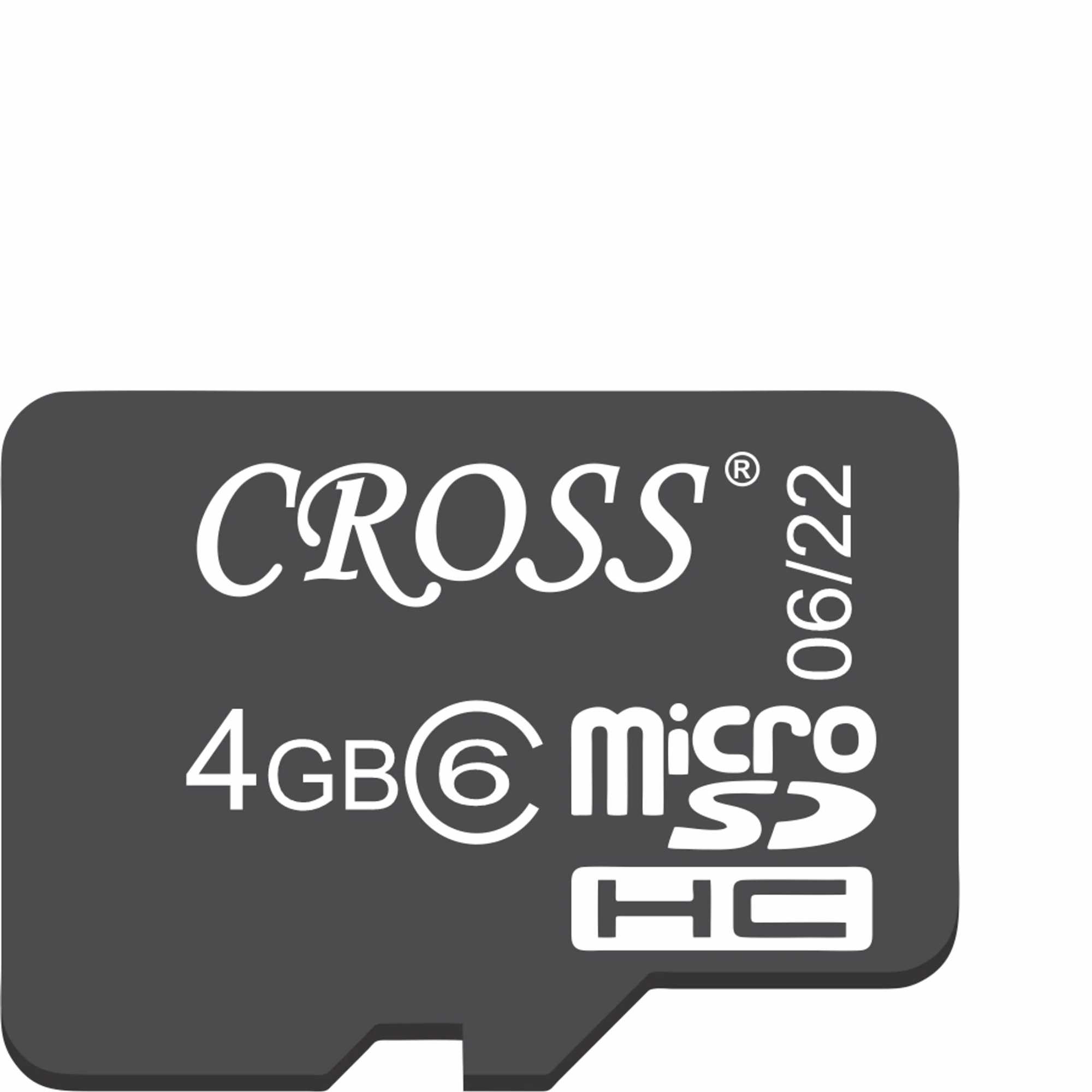 Cross 4GB MicroSD Memory Card | Mobile Storage Card | Secure Digital Flash Memory Card