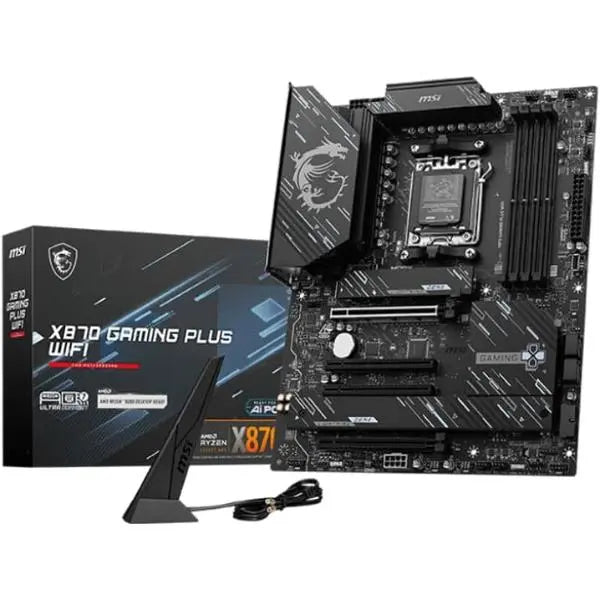 MSI X870 Gaming Plus WiFi ATX Motherboard for AMD AM5 Ryzen 7000/8000 Series, DDR5 Ready