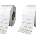 True-Ally | Direct Thermal Barcode Labels | 50mm x 25mm | 2" x 1" | 2-Up | 2 Rolls (4000 Labels) | White Self-Adhesive