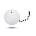 Octec | CCTV Audio Surveillance Microphone | Ceiling Mount Noise Reduction Security Pickup Mic | High Sensitivity | White