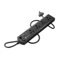 PORTRONICS | Power Plate 10 Extension Board | 4 Universal Sockets | 2 Meter Cord | 1500W | POR-1626 | Black