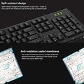 Rapoo NK1900 Wired USB Keyboard | Full Size Keyboard for PC & Laptop | Spill Resistant Keyboard