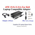 Dell Compatible | Laptop Adapter | 45W 19.5V 2.31A | Dell Laptops
