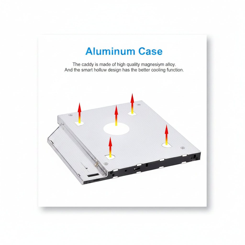 Techie | HDD Caddy | 9.5CADDY | 9.5mm Universal