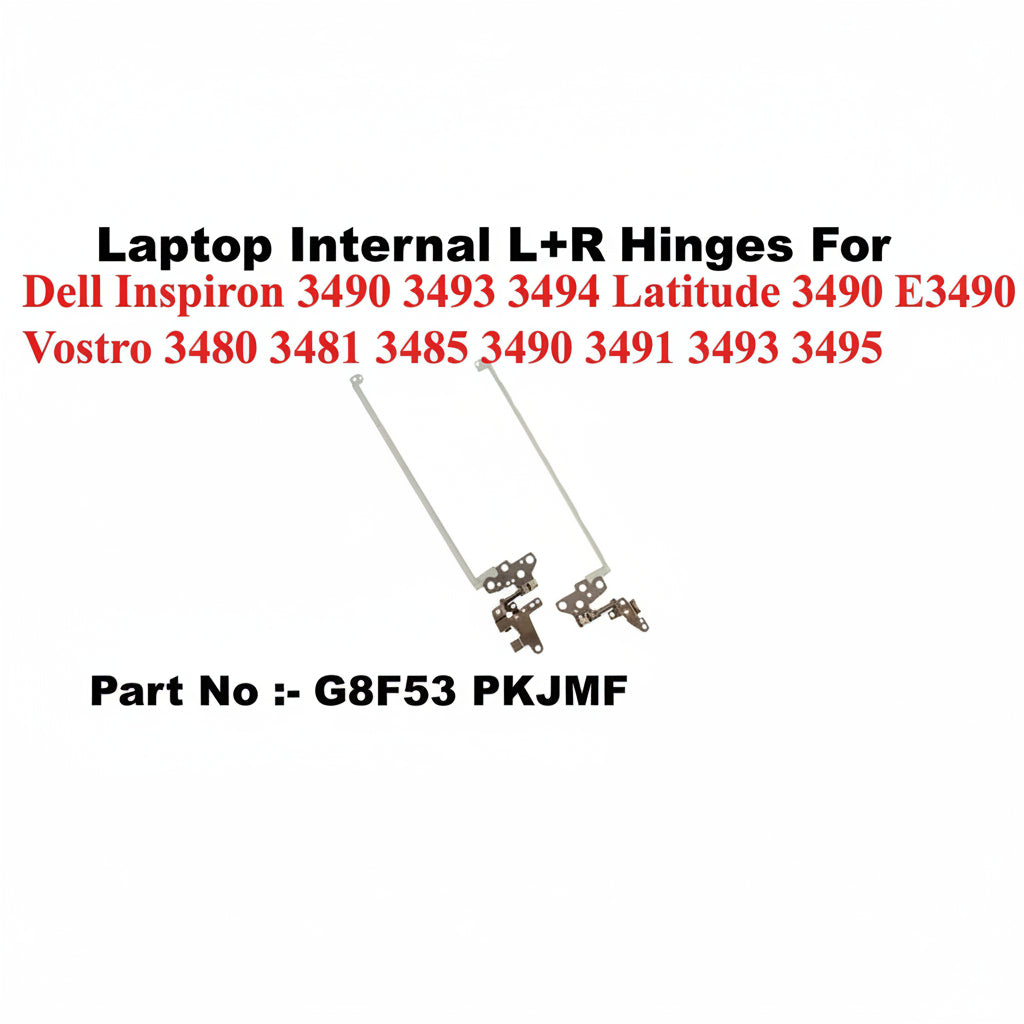 Dell | Laptop Hinges L+R | GBF53 PKJMF | Inspiron 3490 3493 3494 Vostro 3480 3481 3485 3490 3491 3493 3495 Latitude 3490 E3490