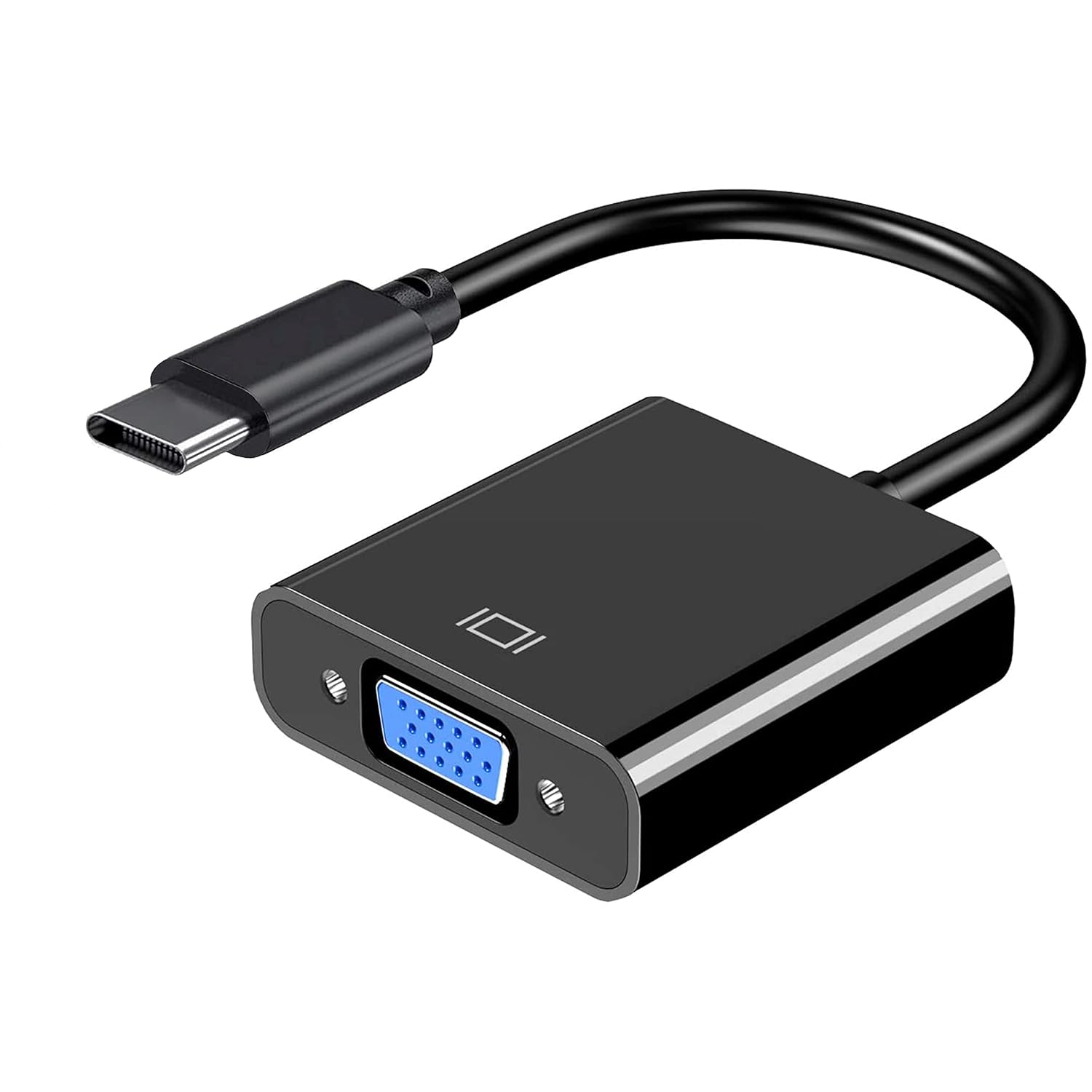 USB Type-C to VGA Converter | USB-C to VGA Display Adapter | Type-C VGA Adapter for Laptop, Monitor & Projector