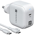 Portronics Adapto 45C | 45W Type-C Super Fast Charger | USB-C Cable Included