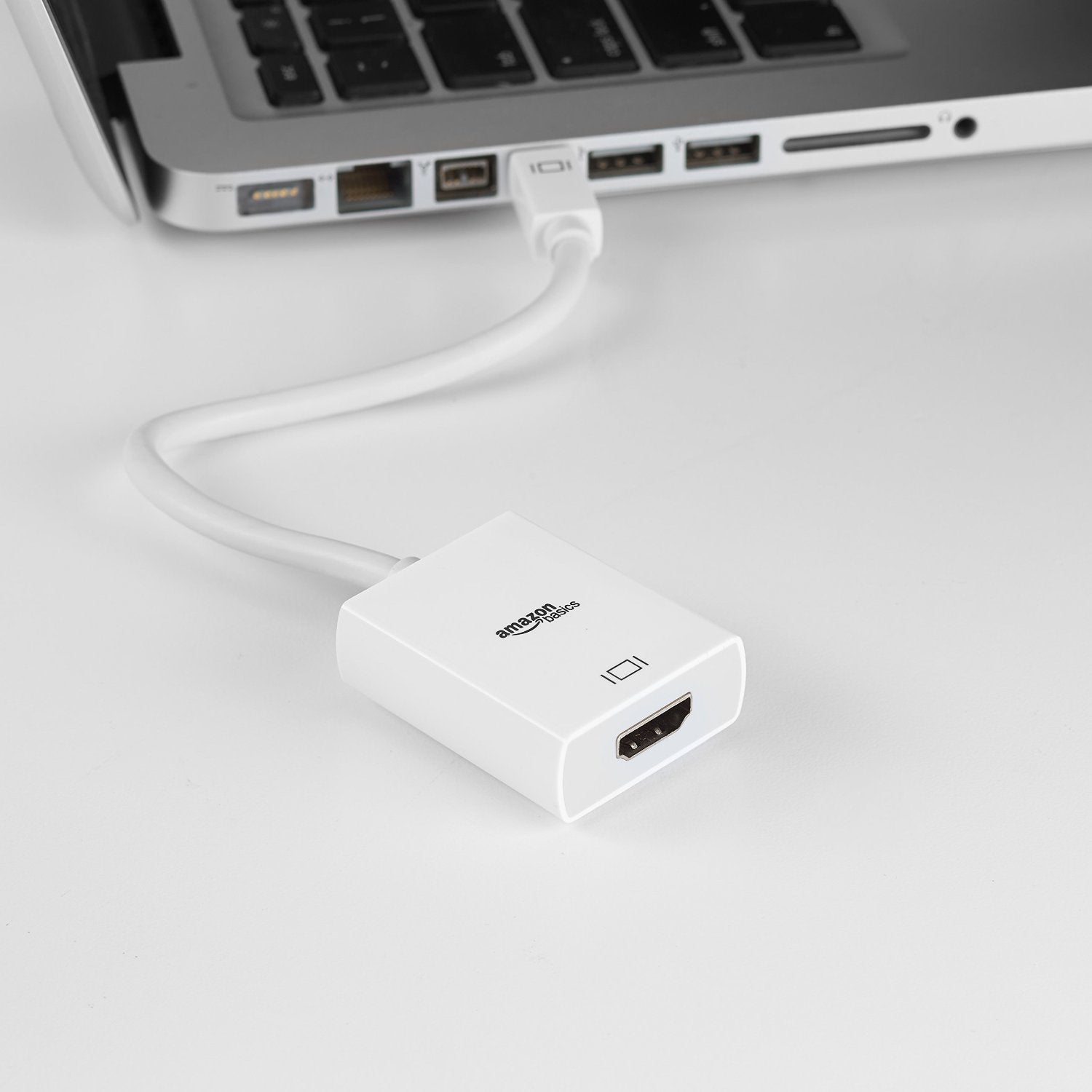 Amazon Basics Mini DisplayPort to HDMI Converter | Mini DP to HDMI Adapter | Full HD Display Converter