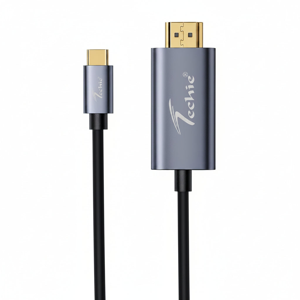 Techie | Type-C to HDMI 4K Cable | TCCH4K1.5M | 1.5m Universal Compatibility