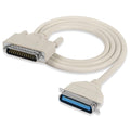 MESHIV | DB25 Male to Centronics 36 Pin Parallel Printer Cable | IEEE 1284 | 1.5 Meter | Grey