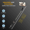 R15 Gimbal Stabilizer Selfie Stick | Bluetooth Selfie Stick Tripod | Smartphone Stabilizer with Remote