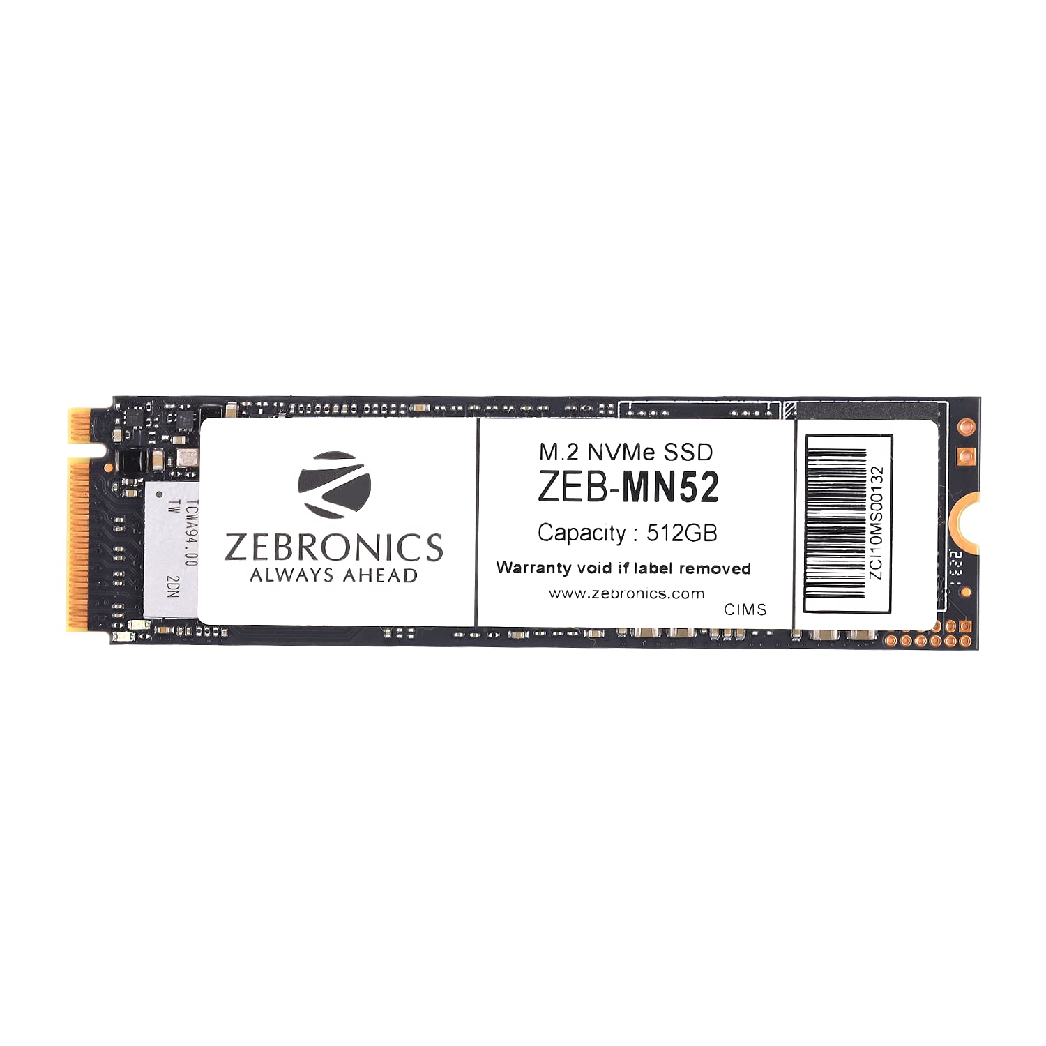 Zebronics 512GB M.2 NVMe SSD | PCIe Gen3 Internal Solid State Drive | High-Speed Storage