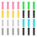 LAPSTER | Spiral Cable Protector | Charging Cable Saver | Wire Protection Cover | 28 Pieces | Mixed Colors