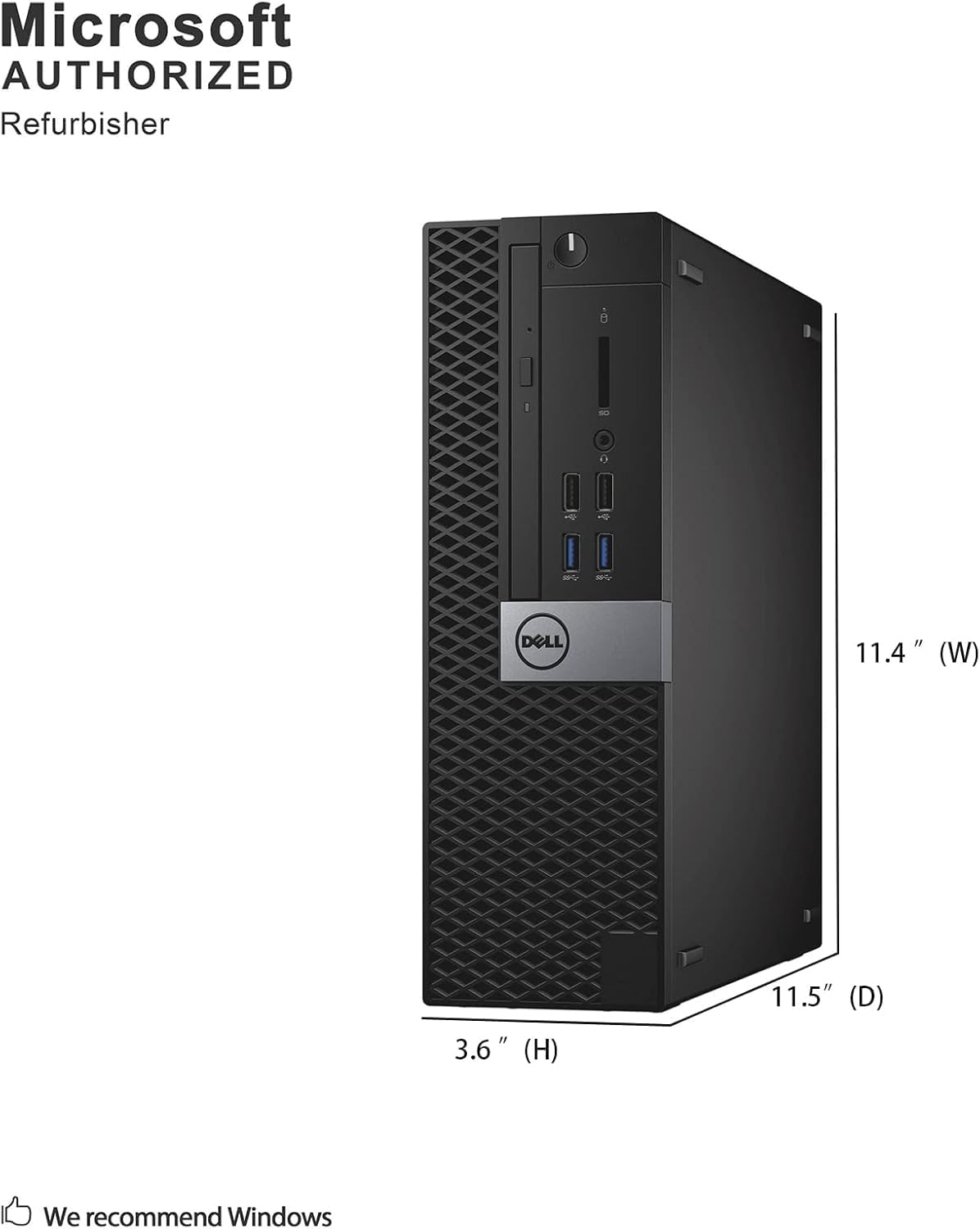 Dell | OptiPlex 3040 SFF Refurbished Desktop | Intel Core i5 6th Gen | 8GB DDR4 | 256GB SSD | Windows 11