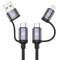 OOGE | Rope 300 Cable | Charging & Data Cable| Multi-port charging cable with USB, Lightning, and Type-C connectors