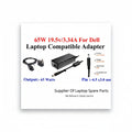 Dell Compatible | Laptop Adapter | 65W 19.5V 3.34A | Dell Laptops