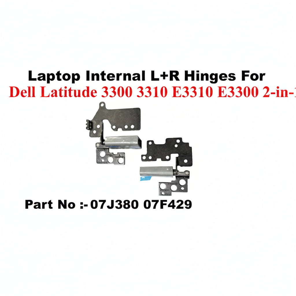 Dell | Laptop Internal L+R Hinges | 07J380 07F429 | Latitude 3300, 3310, E3310, E3300 2-in-1