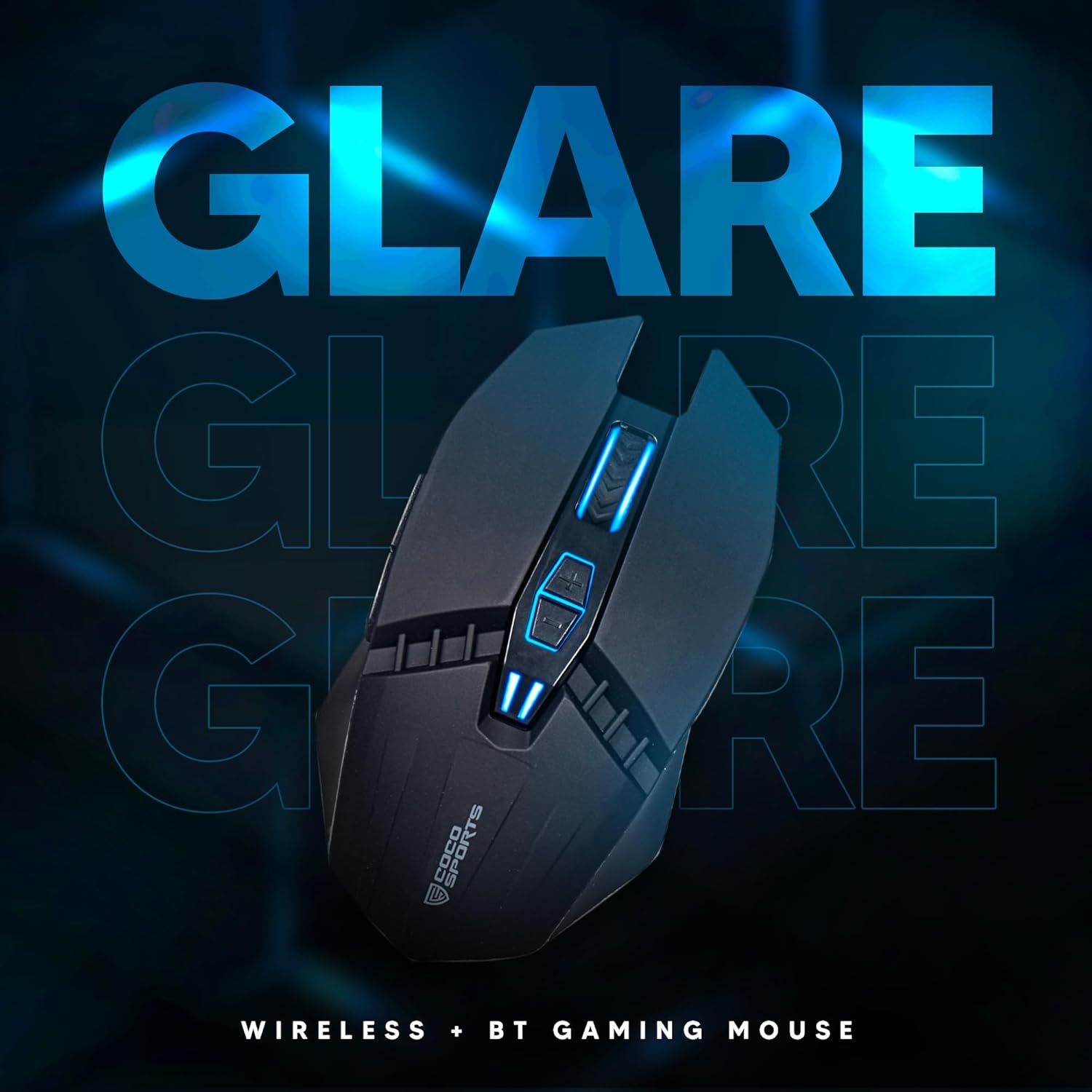 Coconut WM34 Glare Wireless Mouse | 2.4GHz USB Optical Mouse for PC & Laptop | Ergonomic Wireless Mouse