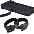 INOVERA | Reusable Hook & Loop Cable Ties | 50 Pieces | 6 Inch | Nylon Cable Organizer Straps | Black