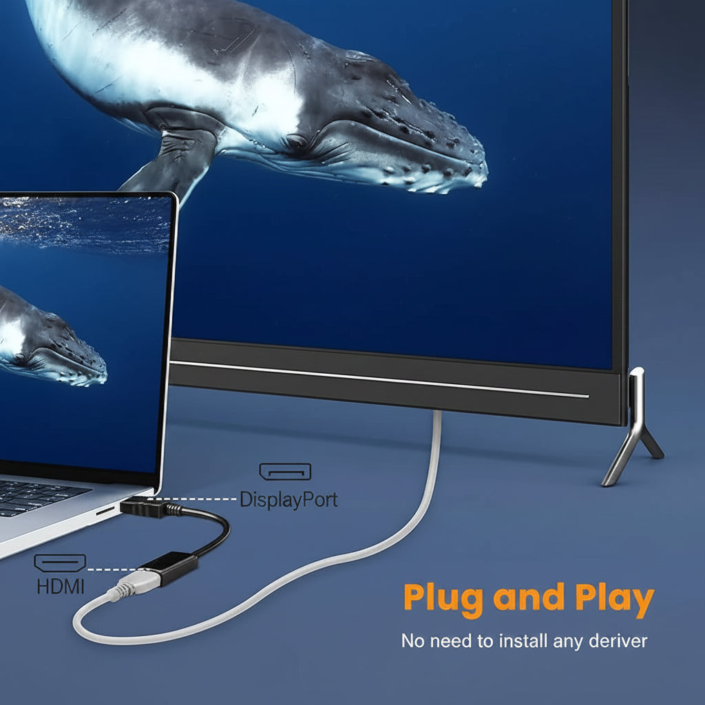 DisplayPort to HDMI 4K Converter | NA | Universal Compatibility