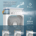 Portable Air Cooler Fan with Water Tank | USB Mini Evaporative Cooler | 3 Speed | LED Light | Style 7