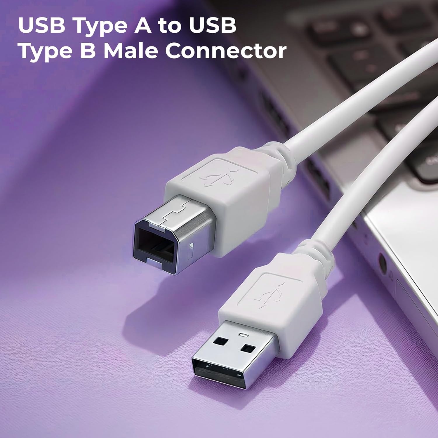 I-TEK USB 2.0 Printer Cable 1.5M | USB A to USB B Printer Cable | High-Speed Data Cable